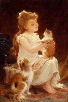 Emile Munier - playing with the kitten